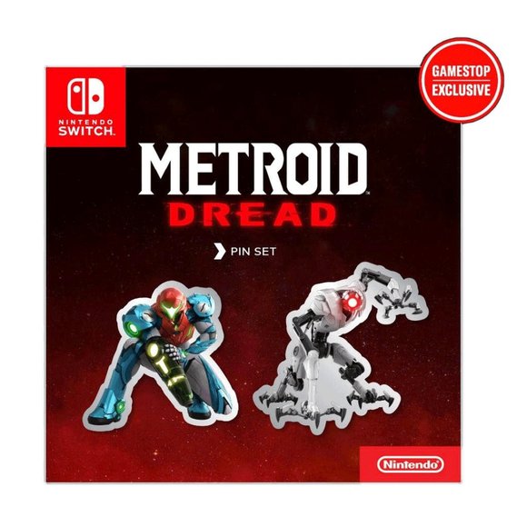 Metroid Dread Pin Set Nintendo Pins Brand New Sealed Samus EMMI - Picture 2 of 4